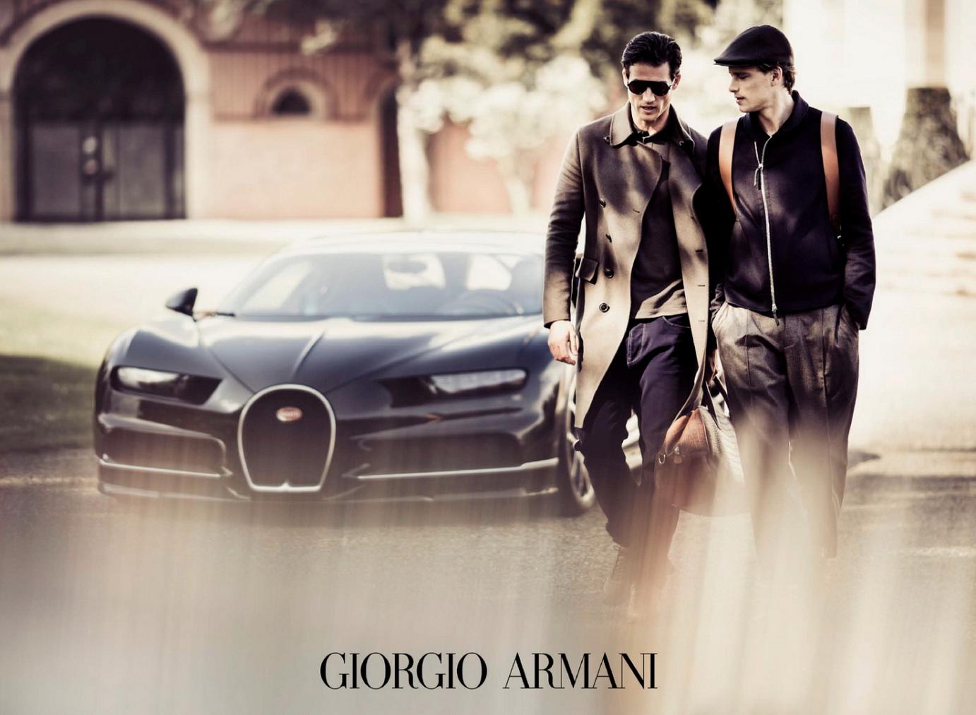 CoqCreative power by ProductionLink s.r.l. Bugatti-Wears-Giorgio-Armani Bugatti-Wears-Giorgio-Armani  Bugatti-Wears-Giorgio-Armani